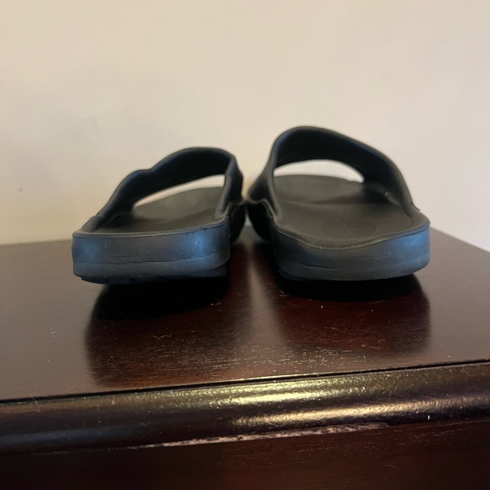 OOFOS Black OOahh Slide M 8 W 10 - Picture 4 of 6